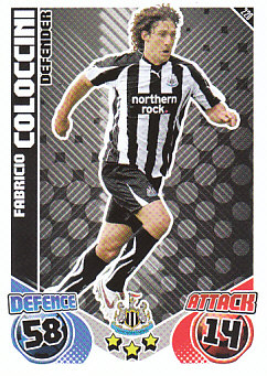 Fabricio Coloccini Newcastle United 2010/11 Topps Match Attax #220